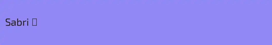 Sabri ♎︎